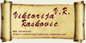 Viktorija Rašković vizit kartica